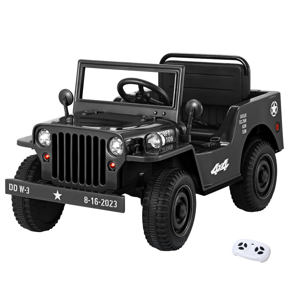 Rigo Ride On Car Jeep Off Road Kids Electric Military Toy Cars 12V wi Kids Carz