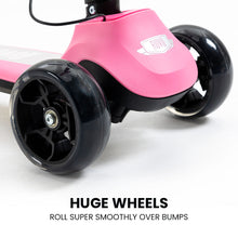 ROVO KIDS 3-Wheel Electric Scooter, Ages 3-8, Adjustable Height, Folding, Lithium Battery, Pink from kidscarz.com.au, we sell affordable ride on toys, free shipping Australia wide, Load image into Gallery viewer, ROVO KIDS 3-Wheel Electric Scooter, Ages 3-8, Adjustable Height, Folding, Lithium Battery, Pink
