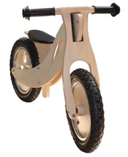 Wooden Balance Bike for Kids Toddler Child 2-6 yr Training Ride Bike Natural Wood with Hand  grip rubber tyres from kidscarz.com.au, we sell affordable ride on toys, free shipping Australia wide, Load image into Gallery viewer, Wooden Balance Bike for Kids Toddler Child 2-6 yr Training Ride Bike Natural Wood with Hand  grip rubber tyres
